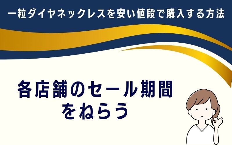 各店舗のセール期間をねらう