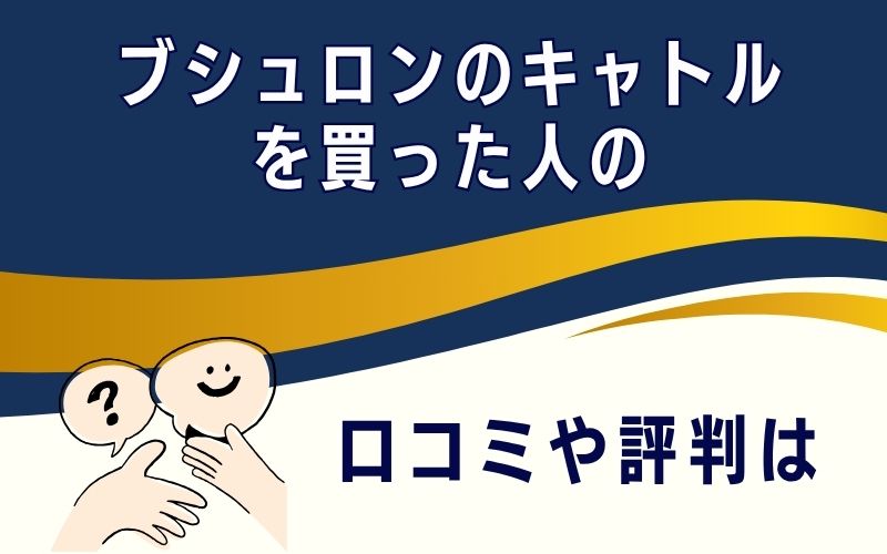 ブシュロンのキャトルを買った人の口コミや評判は