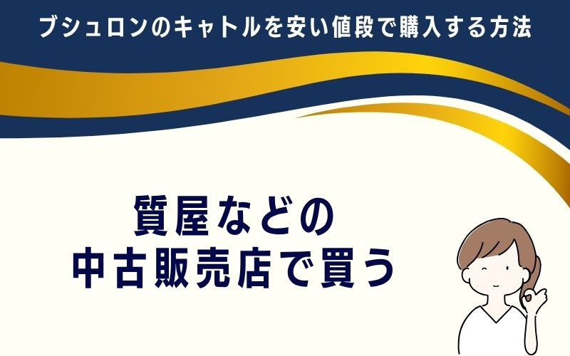 質屋などの中古販売店で買う